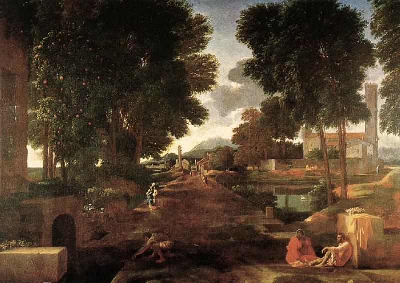 POUSSIN, Nicolas A Roman Road af oil painting image